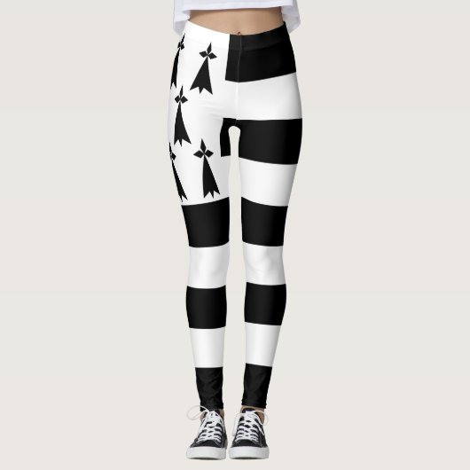 Patriotic Brittany Flag Leggings (Voorkant)