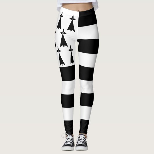 Patriotic Brittany Flag Leggings (Voorkant)