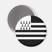 Patriotic Brittany Flag Magneet (Voorkant / Achterkant)