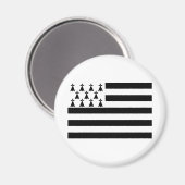 Patriotic Brittany Flag Magnet (Voorkant / Achterkant)