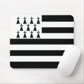 Patriotic Brittany Flag Muismat (Met muis)