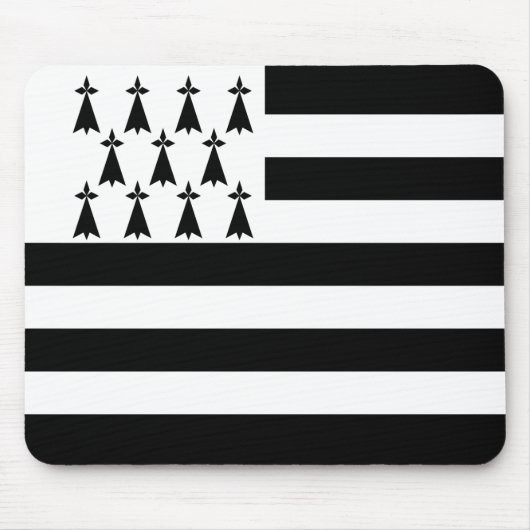 Patriotic Brittany Flag Muismat (Voorkant)