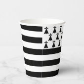 Patriotic Brittany Flag Papieren Bekers (Rechts)