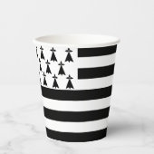 Patriotic Brittany Flag Papieren Bekers (Voorkant)