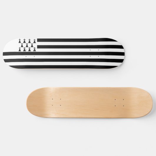 Patriotic Brittany Flag Persoonlijk Skateboard (Horizontaal)