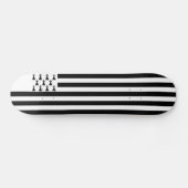 Patriotic Brittany Flag Persoonlijk Skateboard (Horizontaal)
