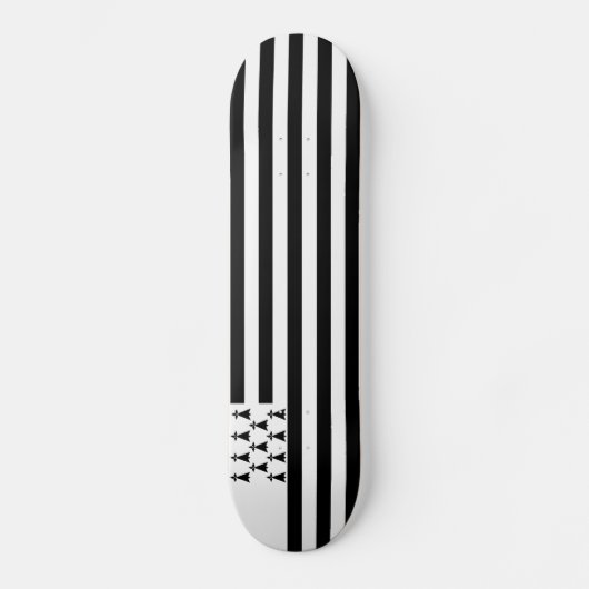 Patriotic Brittany Flag Persoonlijk Skateboard (Voorkant)