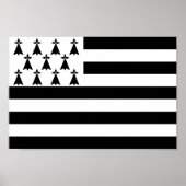 Patriotic Brittany Flag Poster (Voorkant)