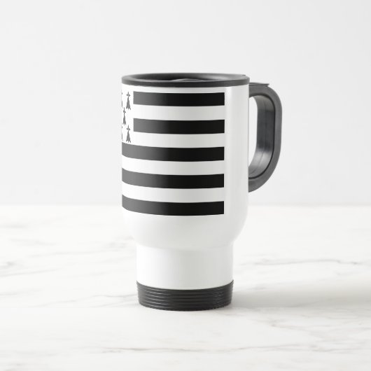 Patriotic Brittany Flag Reisbeker (Voorkant rechts)