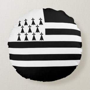 Patriotic Brittany Flag Rond Kussen