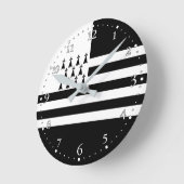 Patriotic Brittany Flag Ronde Klok (Hoek)