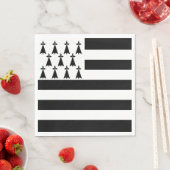 Patriotic Brittany Flag Servet (Insitu)