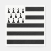 Patriotic Brittany Flag Servet (Voorkant)
