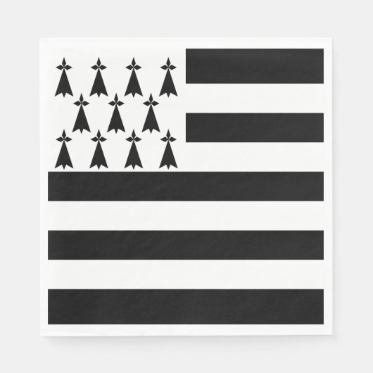 Patriotic Brittany Flag Servet (Voorkant)