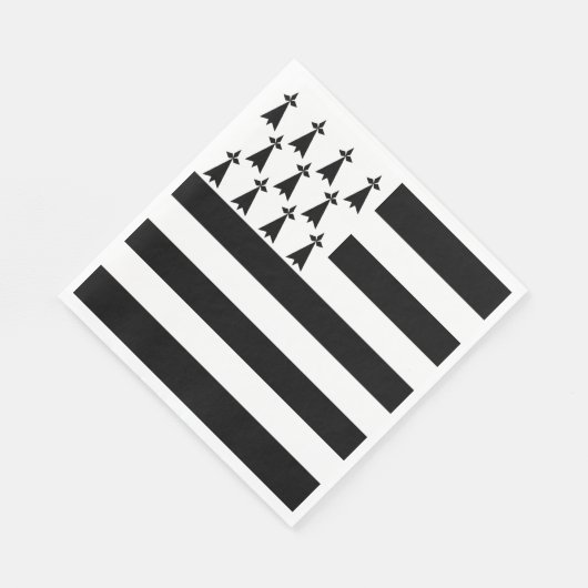 Patriotic Brittany Flag Servet (Hoek)