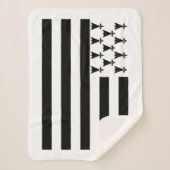 Patriotic Brittany Flag Sherpa Deken (Voorkant)