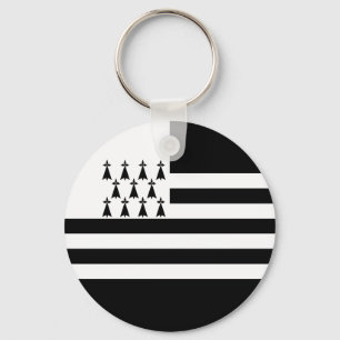 Patriotic Brittany Flag Sleutelhanger