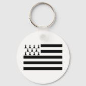 Patriotic Brittany Flag Sleutelhanger (Voorkant)