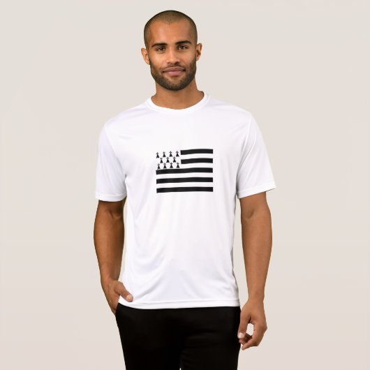 Patriotic Brittany Flag T-shirt (Voorkant volledig)