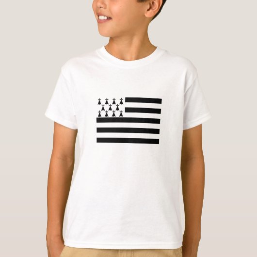 Patriotic Brittany Flag T-shirt (Voorkant)
