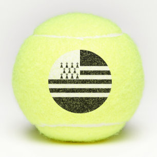 Patriotic Brittany Flag Tennisballen