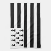 Patriotic Brittany Flag Theedoek (Verticaal)