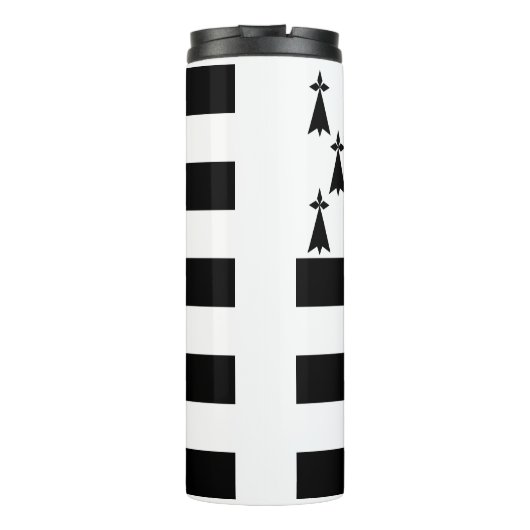 Patriotic Brittany Flag Thermosbeker (Achterkant)