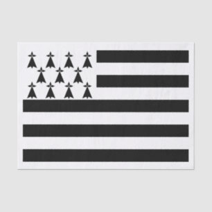 Patriotic Brittany Flag Tissuepapier
