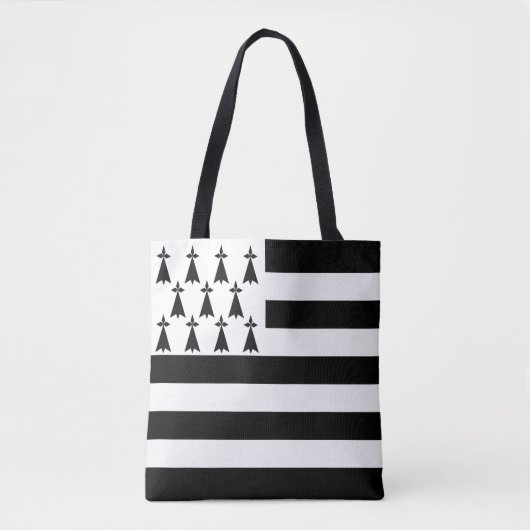 Patriotic Brittany Flag Tote Bag (Voorkant)