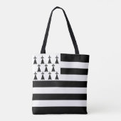 Patriotic Brittany Flag Tote Bag (Achterkant)