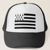 Patriotic Brittany Flag Trucker Pet (Voorkant)