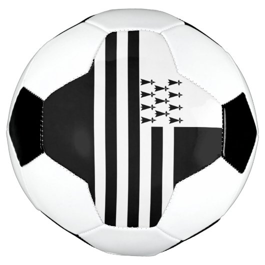 Patriotic Brittany Flag Voetbal (Gedraaid)