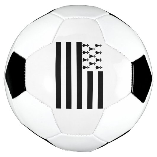 Patriotic Brittany Flag Voetbal (Gedraaid)