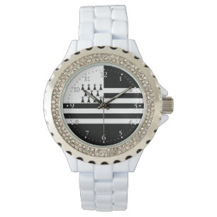 Patriotic Brittany Flag Watch Horloge