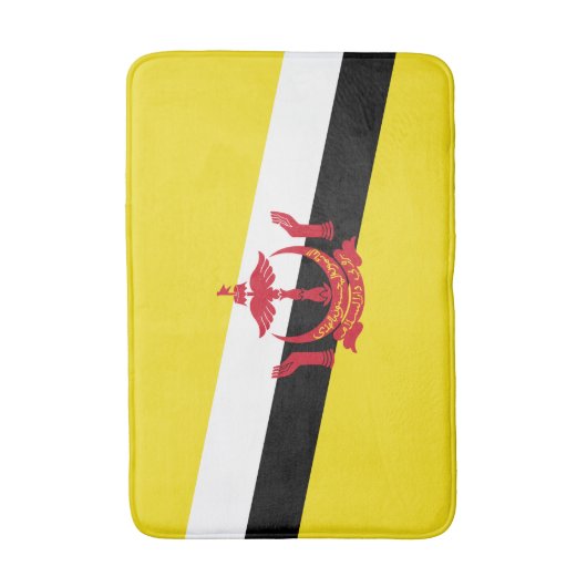 Patriotic Brunei Flag Bath Mat (Voorkant Verticaal)