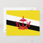 Patriotic Brunei Flag Briefkaart (Voorkant / Achterkant)