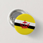 Patriotic Brunei Flag Button (Voorkant /achterkant)