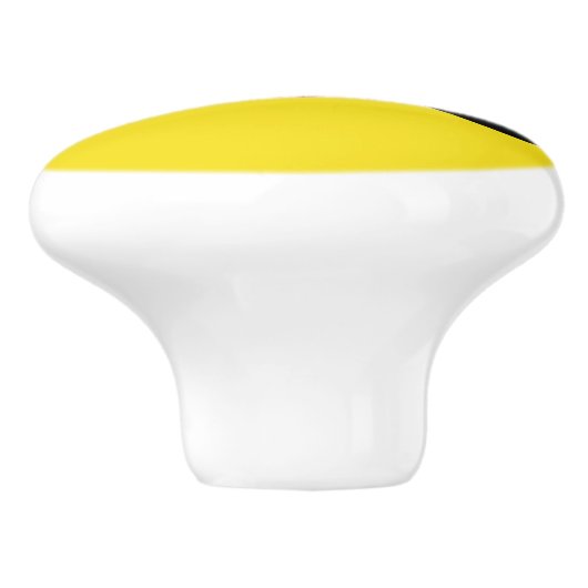 Patriotic Brunei Flag Ceramic Knob. Keramische Knop (Zijkant)