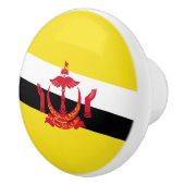Patriotic Brunei Flag Ceramic Knob. Keramische Knop (Rechts)