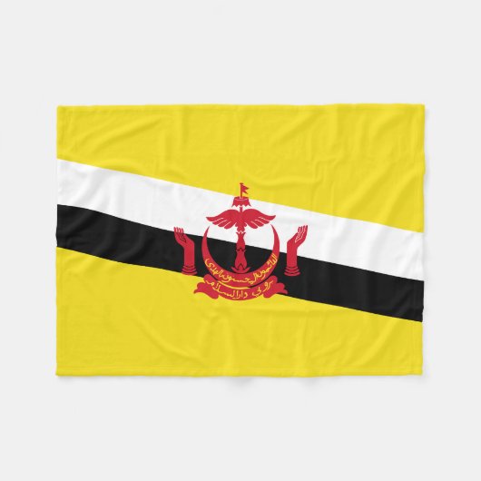 Patriotic Brunei Flag Fleece Blanket (Voorkant (Horizontaal))