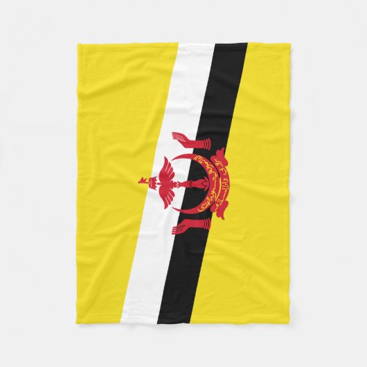 Patriotic Brunei Flag Fleece Blanket (Voorkant)