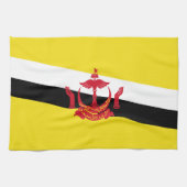 Patriotic Brunei Flag Kitchen Towel Theedoek (Horizontaal)
