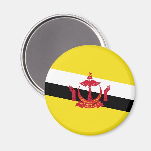 Patriotic Brunei Flag Magnet (Voorkant / Achterkant)