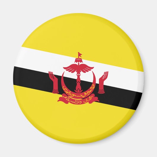 Patriotic Brunei Flag Magnet (Voorkant)
