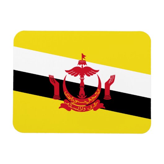 Patriotic Brunei Flag Magnet Magneet (Horizontaal)