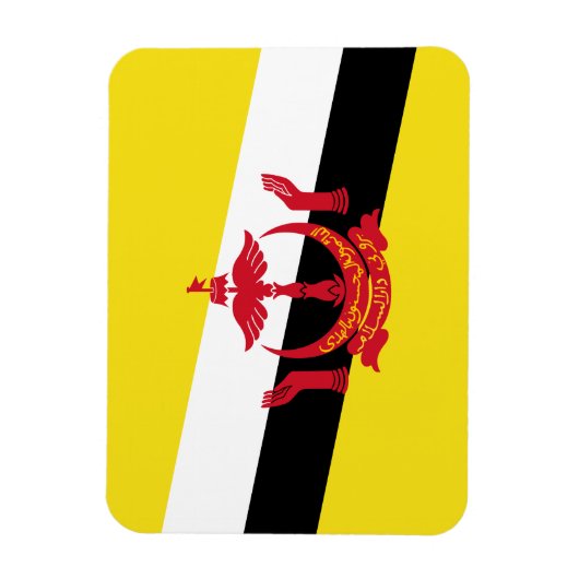 Patriotic Brunei Flag Magnet Magneet (Verticaal)
