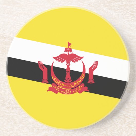 Patriotic Brunei Flag Onderzetter (Voorkant)