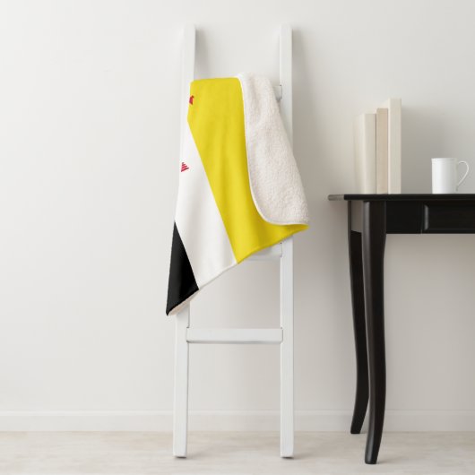 Patriotic Brunei Flag Sherpa Blanket Sherpa Deken (In situ)