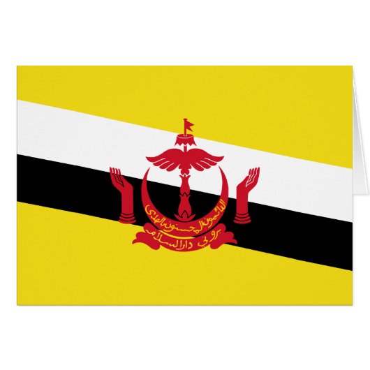 Patriotic Brunei-vlag (Voorkant Horizontaal)
