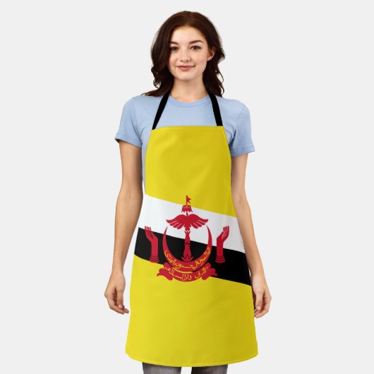 Patriotic Brunei-vlag Schort (Gedragen)